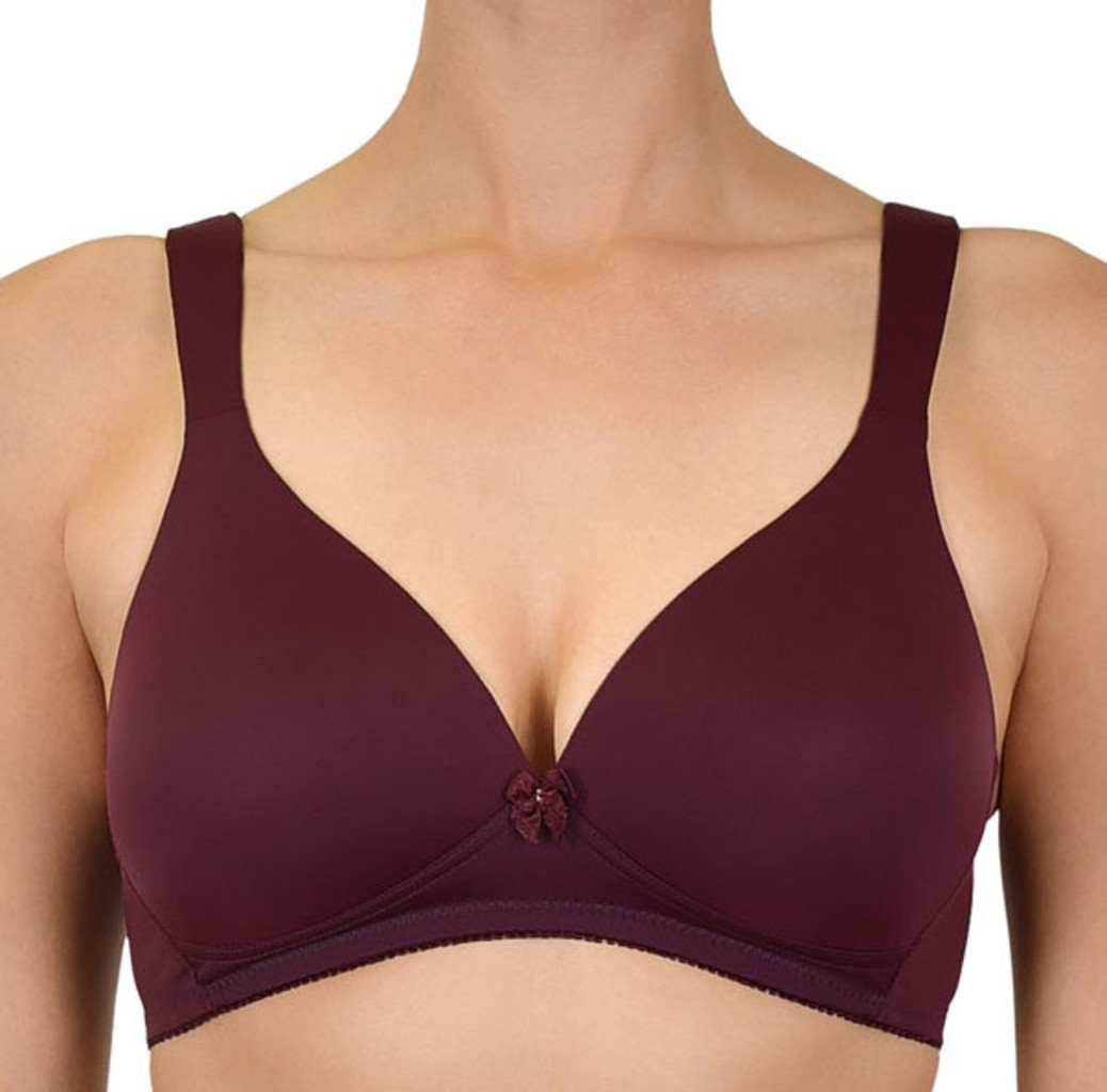 Razernij Onzin bijwoord Bh- zonder- beugel- voorgevormd bordeaux rood NATURANA - Bodyfashion Born