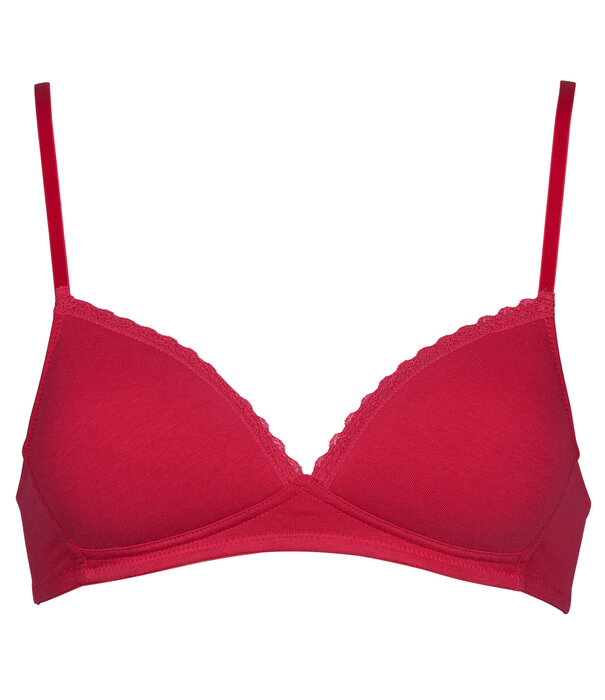 Boobs & Bloomers Boobs & Bloomers  Elody set van twee katoenen bh's zonder beugel pink & grijs