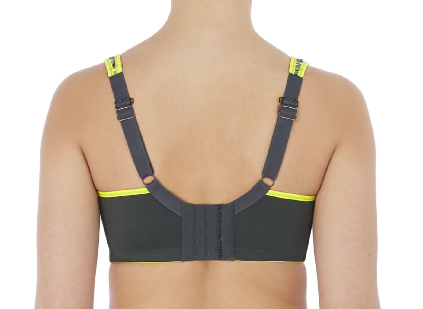 Freya Freya Sonic sport Bh met beugel & licht gewicht spacercups kleurgrijs bies limegroen of limegroen bies grijs