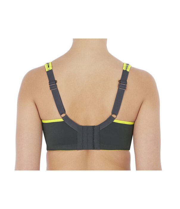 Freya Freya Sonic sport Bh met beugel & licht gewicht spacercups kleurgrijs bies limegroen of limegroen bies grijs