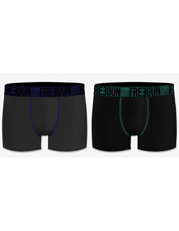 FreeGun  Signature tweedelig  micro long boxershortset kleur zwart & grijs