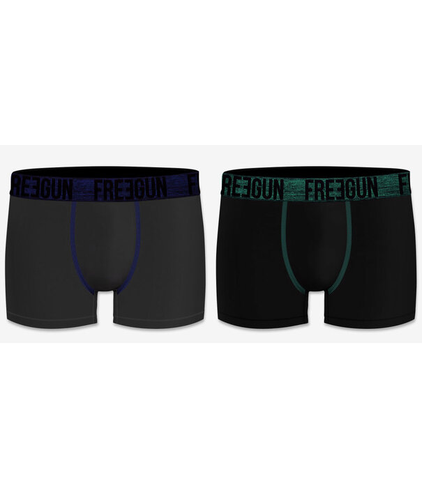 Avet FreeGun Signature tweedelig  micro long boxershortset kleur zwart & grijs