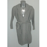 Fleece badjas jongens kleur grijs of marineblauw