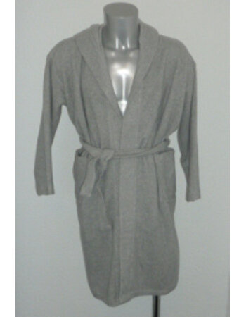 Lunatex  Fleece badjas jongens kleur grijs of marineblauw