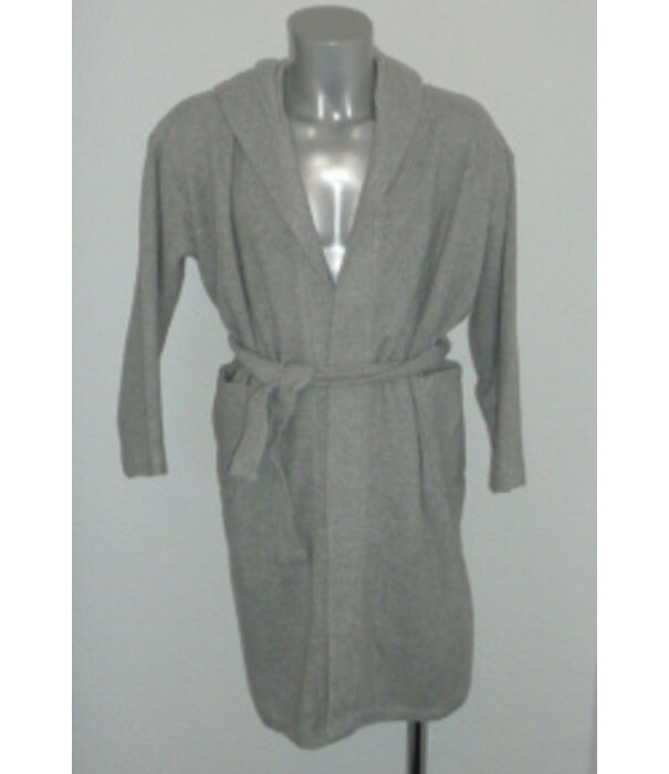 Lunatex  Fleece badjas jongens kleur grijs of marineblauw