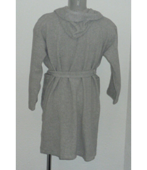 Fleece badjas jongens kleur grijs of marineblauw