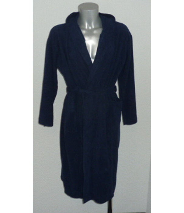 Lunatex  Fleece badjas jongens kleur grijs of marineblauw