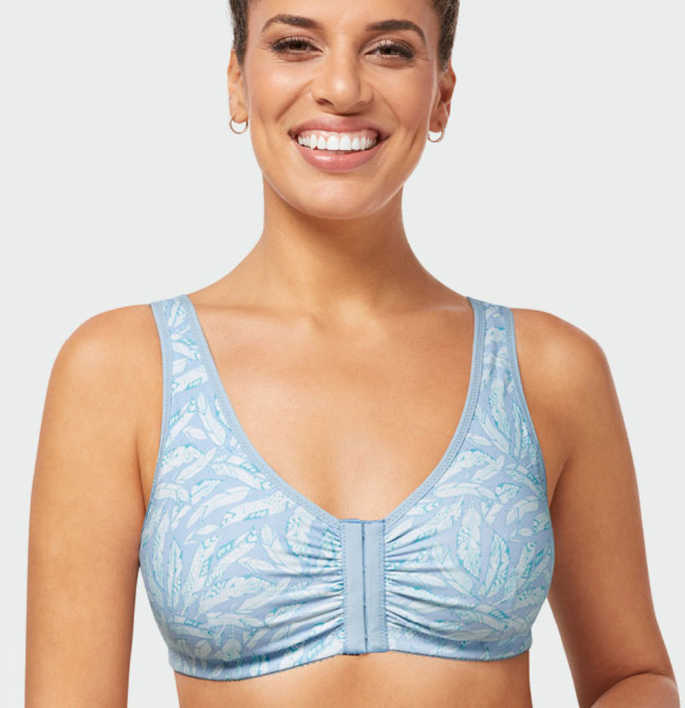 Amoena   Amoena Recovery Care Frances – Zachte katoenen postoperatieve bh zonder beugel met voorsluiting