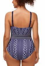 Amoena  Amoena Bohemian Chic Prothese Badpak Zonder Beugel – Hooggesloten & Boho Blue Tinten