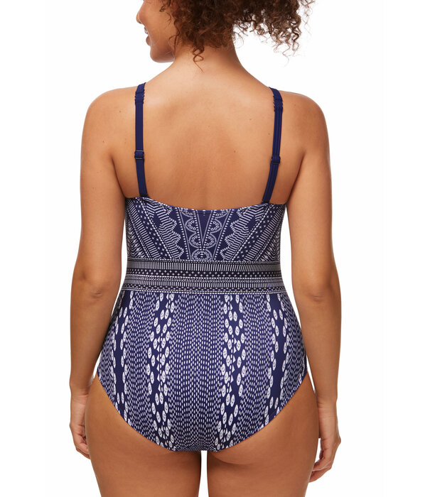 Amoena  Amoena Bohemian Chic Prothese Badpak Zonder Beugel – Hooggesloten & Boho Blue Tinten