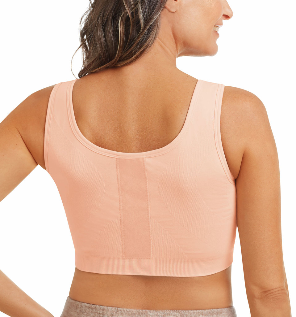 Amoena  Amoena Leyla naadloze postoperatieve en antibacteriële compressie BH met universele cups en licht compressieniveau – zwart, wit of roze nude, maten 60/65 t/m 130/135