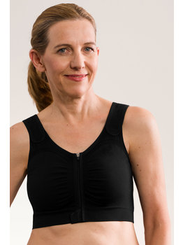 Amoena lingerie Leyla compressie Bh met licht drukniveau kleur zwart, wit of roze nude