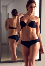 Wonderbra Wonderbra Multiway Plunge Bh met beugel & licht voorgevormde cup basis kleur zwart & huid