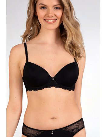 Naturana  Edsilia T-shirt Bh met beugel & voorgevormde cup kleur zwart, ivoor. wit of huid