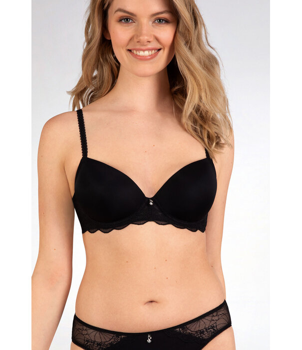 Naturana Naturana  Edsilia T-shirt Bh met beugel & voorgevormde cup kleur zwart, ivoor, wit of huid