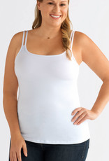 Amoena  Amoena Valletta top wit – zachte TENCEL™ Modal prothese top zonder beugel – €5 korting vanaf €39,95 en €15 korting vanaf €99,95