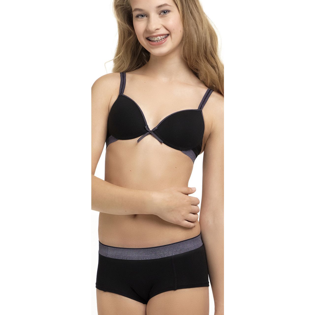 BOOBS EN BLOOMERS EERSTE BH 7.0040 010 WIT - Koning Bodyfashion