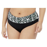 Elomi  Zulu Rhytum kleur zwart met brede omslag kleur wit-zwart & groen de mt 46