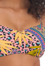 Freya  Cala Fiesta bandeau bikinitop met beugel in  multicolour print