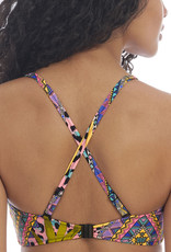 Freya  Cala Fiesta bandeau bikinitop met beugel in  multicolour print