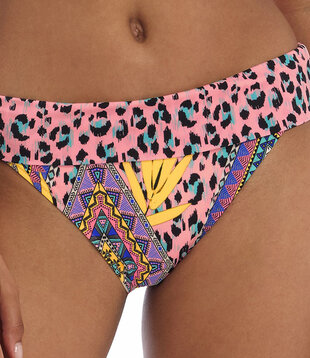 Cala Fiesta  bikinislip met brede omslag  mutlicolour print mt 42L