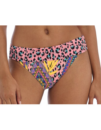 Freya Cala Fiesta  bikinislip met brede omslag  mutlicolour print mt 42L