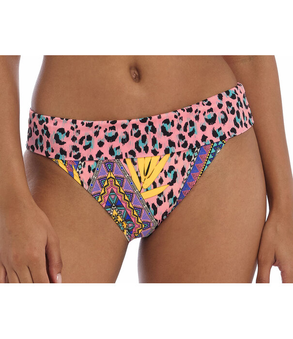 Freya  Cala Fiesta  bikinislip met brede omslag  mutlicolour print mt 42-L