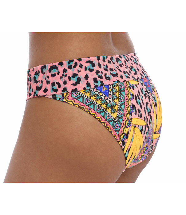 Freya  Cala Fiesta  bikinislip met brede omslag  mutlicolour print mt 42-L