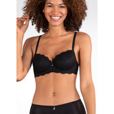 Naturana Cybele Erica Bh met beugel,voorgevormde cup met borduursel de kleur zwart, ivoor, wit of huid