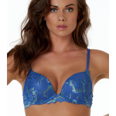 After Eden Anna multiway Bh light gelvulling kleur blauw gecombineerd met limegroen