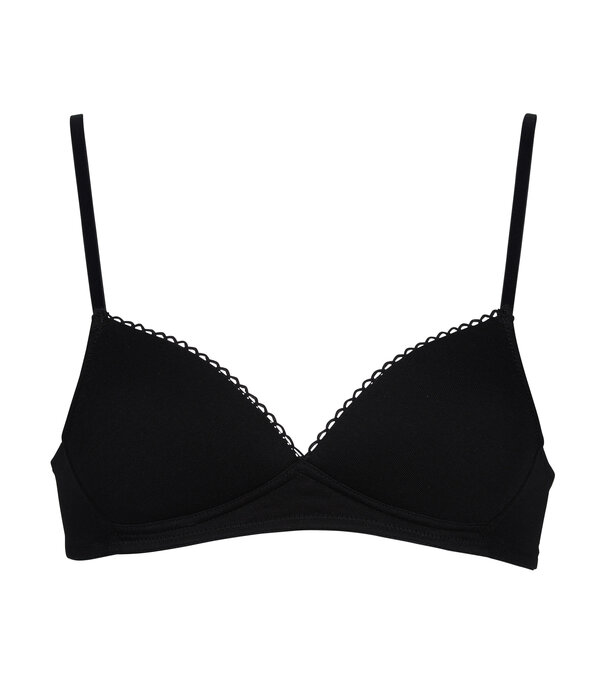 Boobs & Bloomers Boobs & Bloomers  Elody set van twee katoenen bh's zonder beugel. licht voorgevormde cup, zwart & wit