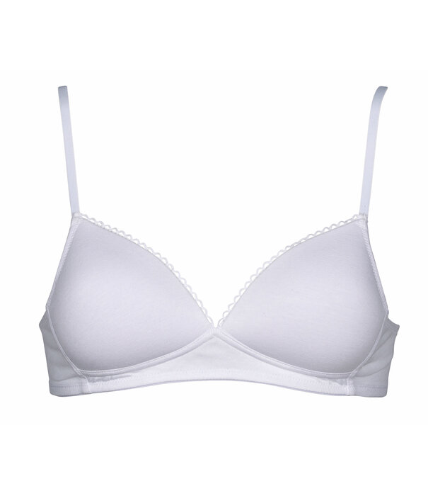 Boobs & Bloomers Boobs & Bloomers  Elody set van twee katoenen bh's zonder beugel. licht voorgevormde cup, zwart & wit