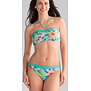 Honolulu prothese bikini zonder beugel & licht voorgevormd cup kleur turqouise met print bloem