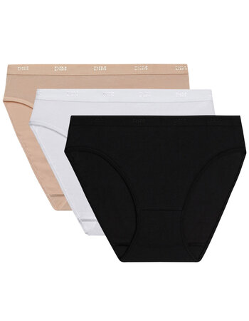 Dim EcoDim cotton stretch driedelig slipset mt 34/36 tm 42/44 in zowel basis als modetinten