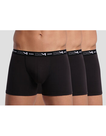 Cotton Stretch 3 delig boxershortset kleur zwart