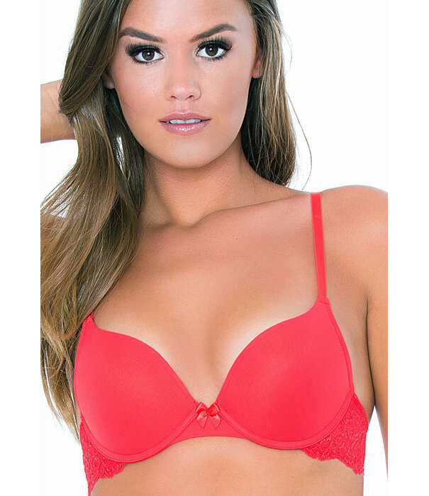 After Eden After Eden Allison Two Way Boost Bh met lichte gelvulling kleur bright red
