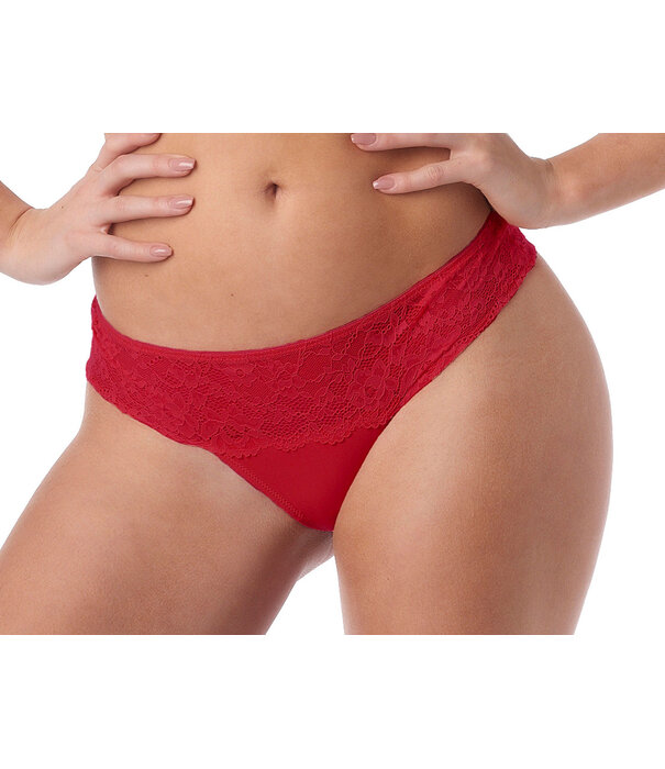 After Eden After Eden Daisy Recycled  Lace string kleur rood