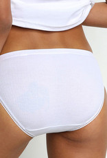 Dim  DIM Slipset 2‑Pack – 100% Pur Cotton Midi Slip – Wit & Zwart