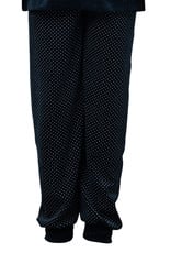 Lunatex Bryony velours meisjes pyjama kleur navy met print de maat 176