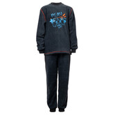 Donovan jongenspyjama coral fleece kleur grijs