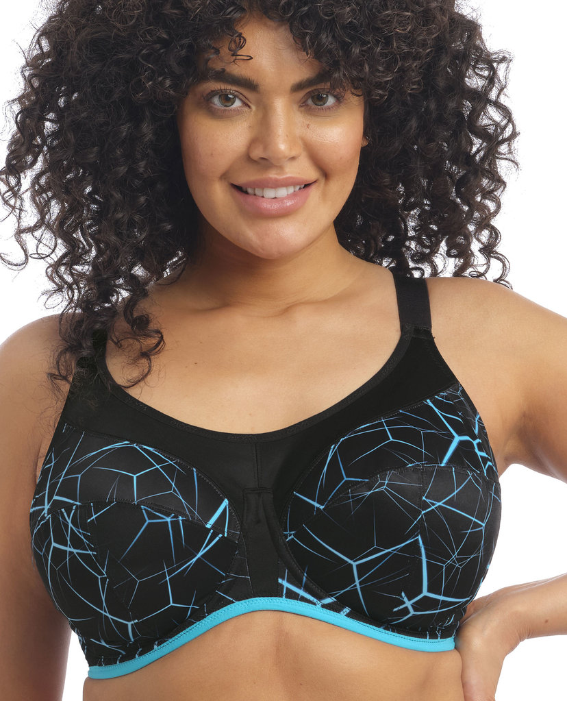 Elomi lingerie   Energise SportBh met beugel kleur blue lightning