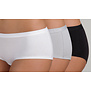 Dim  EcoDim coton stretch boxershort drie delig in basis kleuren wit, zwart & grijs