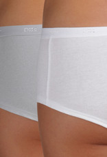 Dim   EcoDim coton stretch boxershort drie delig in basis kleuren wit, zwart & grijs
