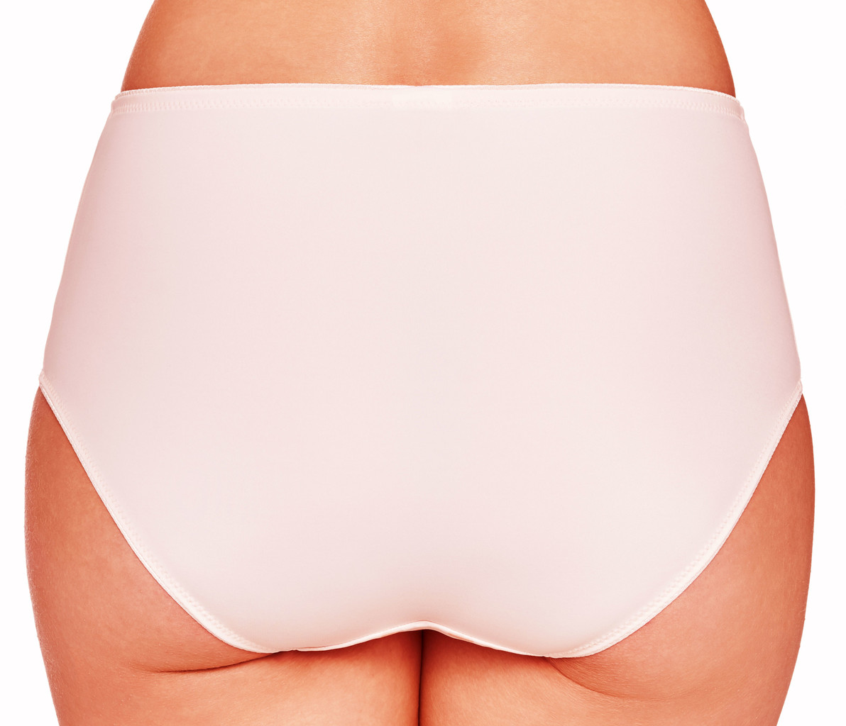 Susa Susa Rhodos slip kleur, soft peach met ingeweven print dots