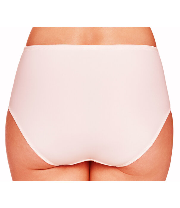 Susa Susa Rhodos slip kleur, soft peach met ingeweven print dots