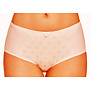 Susa Rhodos slip kleur, soft peach met ingeweven print dots