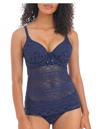 Freya  Sundance Tankinitop met beugel & licht voorgevormde cup kleur denim blue