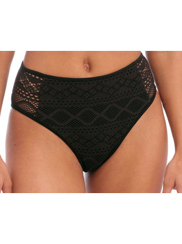 Freya Sundance hoge bikinislip kleur zwart mt  46-2XL