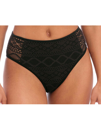 Freya  Sundance hoge bikinislip kleur zwart mt 40-M of  46-2XL