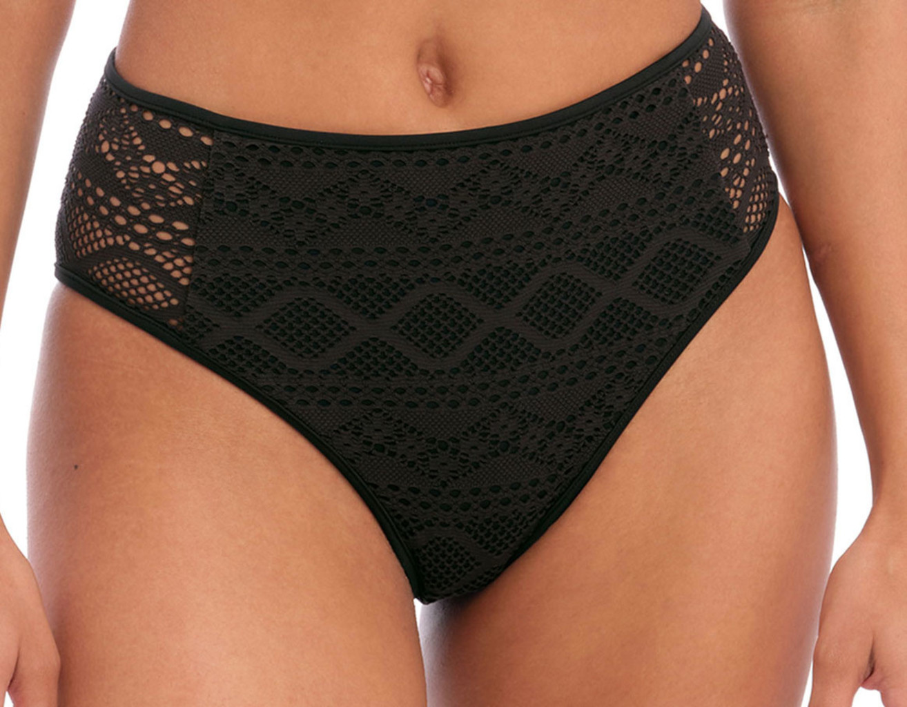 Freya  Sundance hoge bikinislip kleur zwart mt 40-M, 42-L of  46-2XL